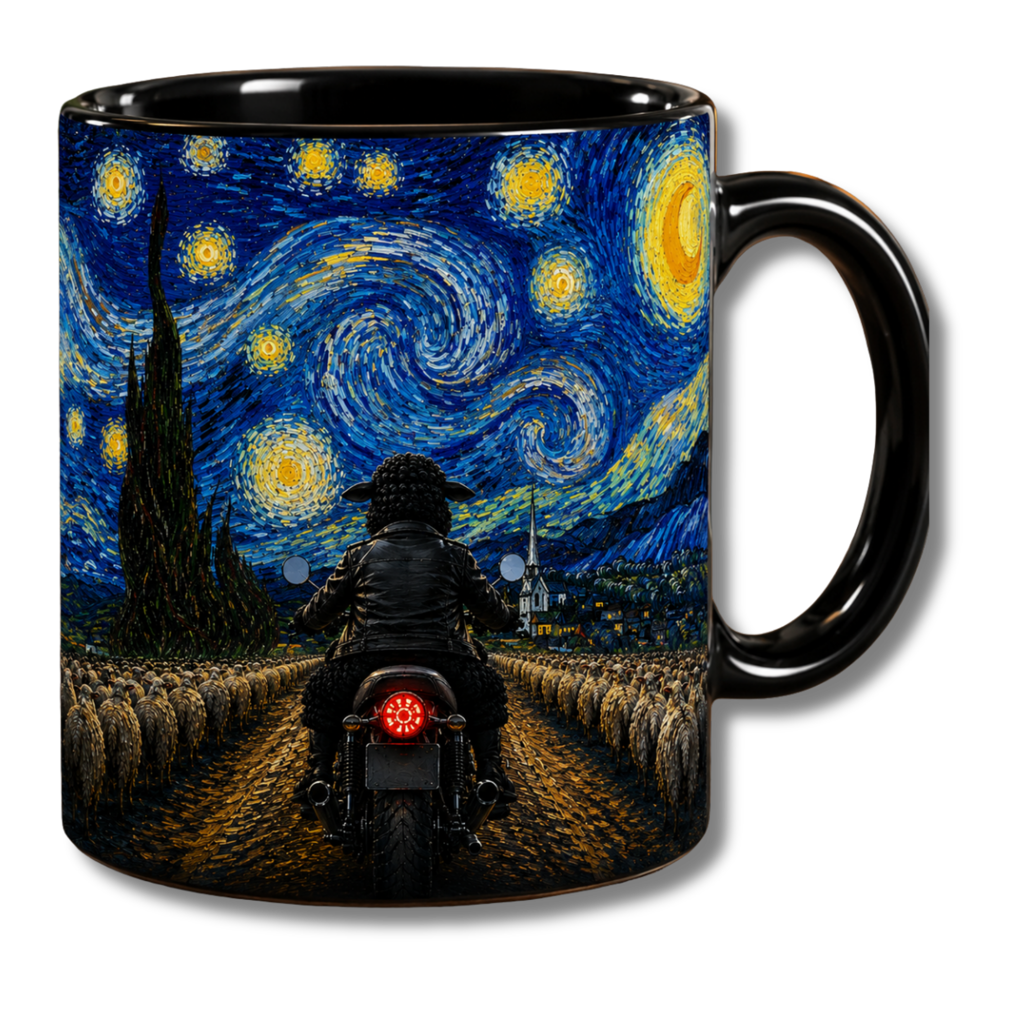 Motorcycle Black Sheep Mug