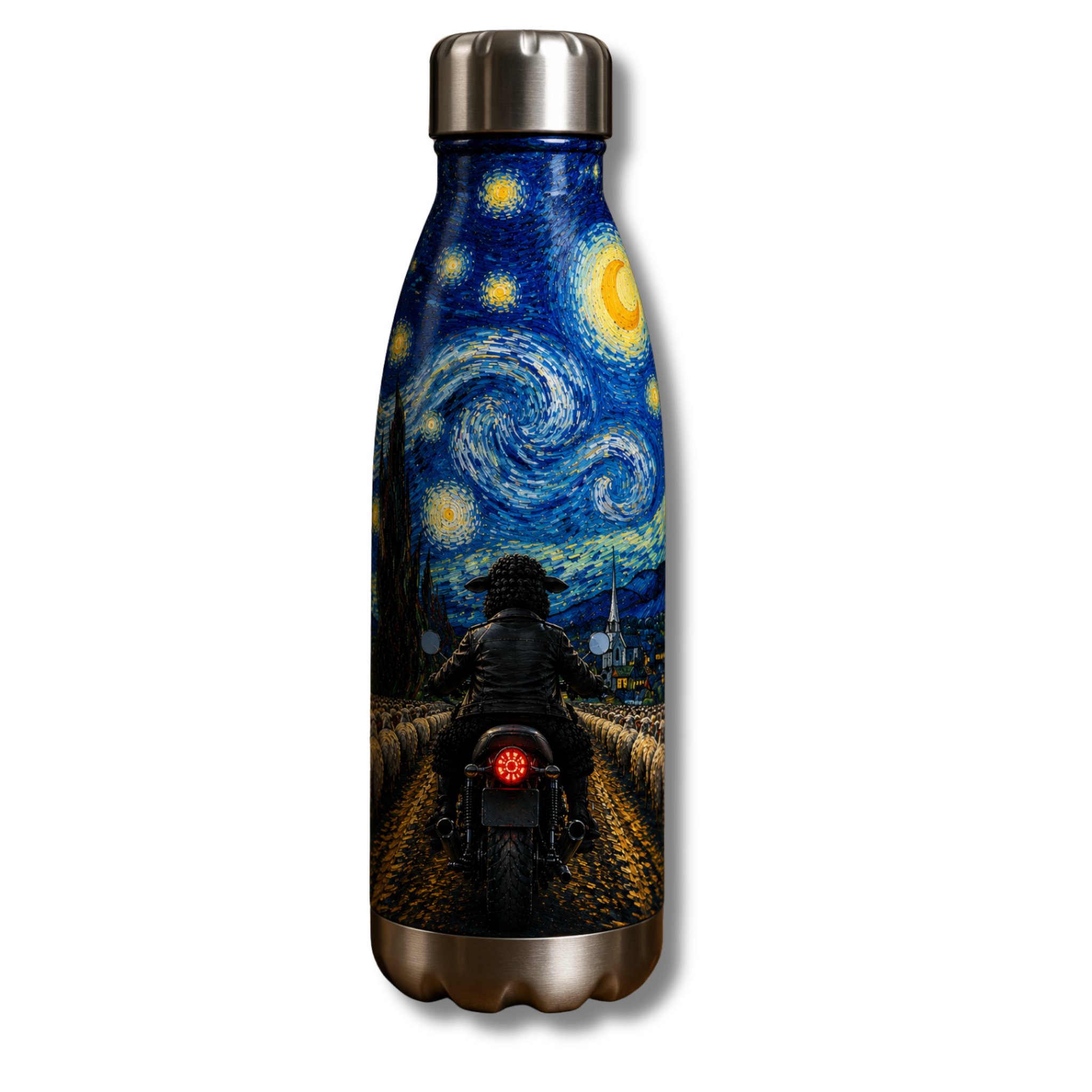 Motorcycle Black Sheep Water Bottle